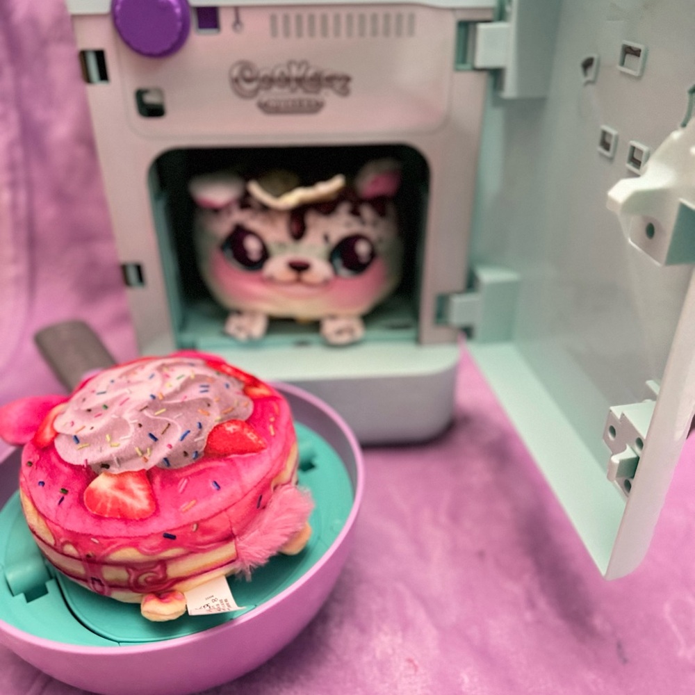 Cute Plush Toy with Pink and Purple Accents
